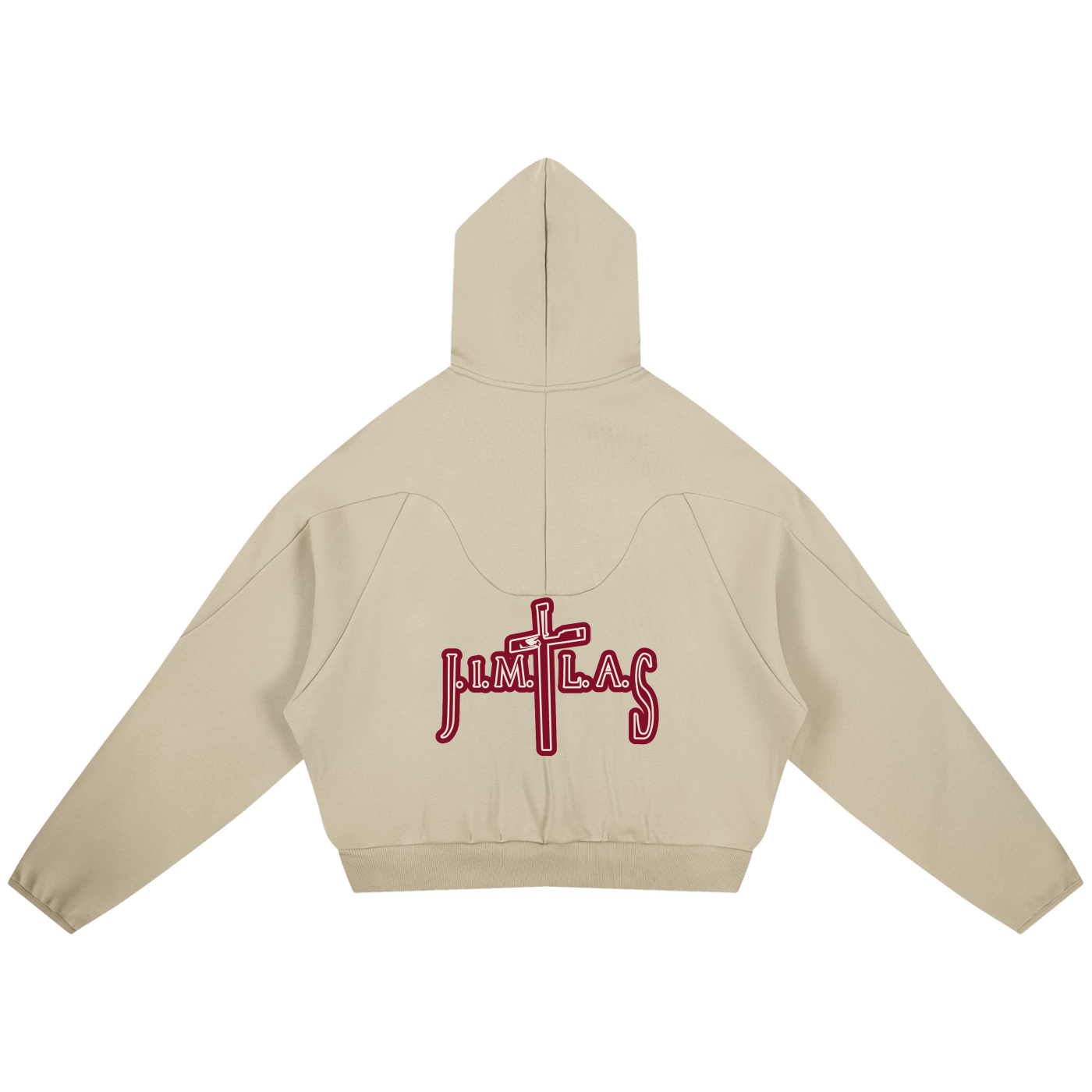 Curved Panel Raglan Hoodie