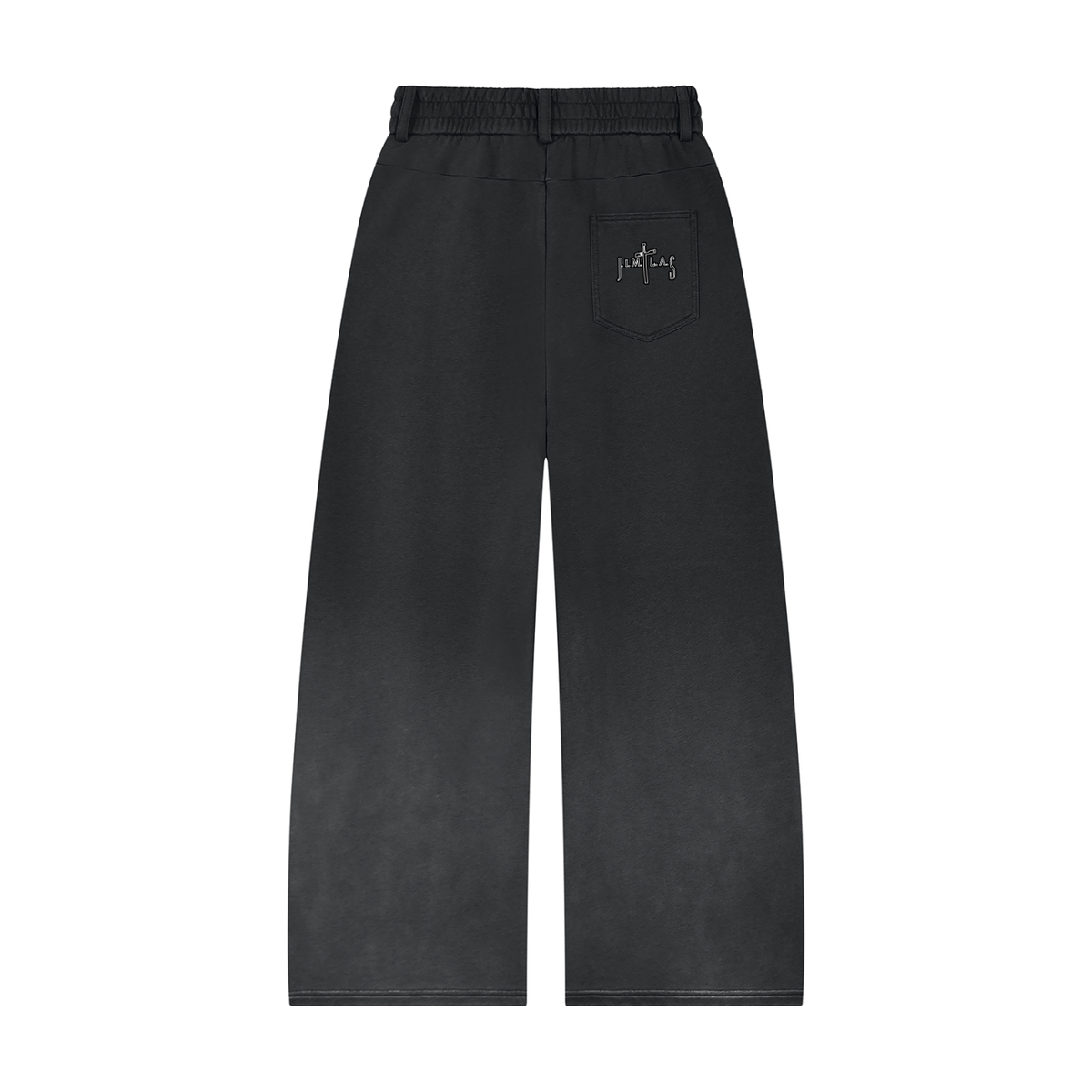 Unisex Sunfade Paneled Barrel Leg Sweatpants