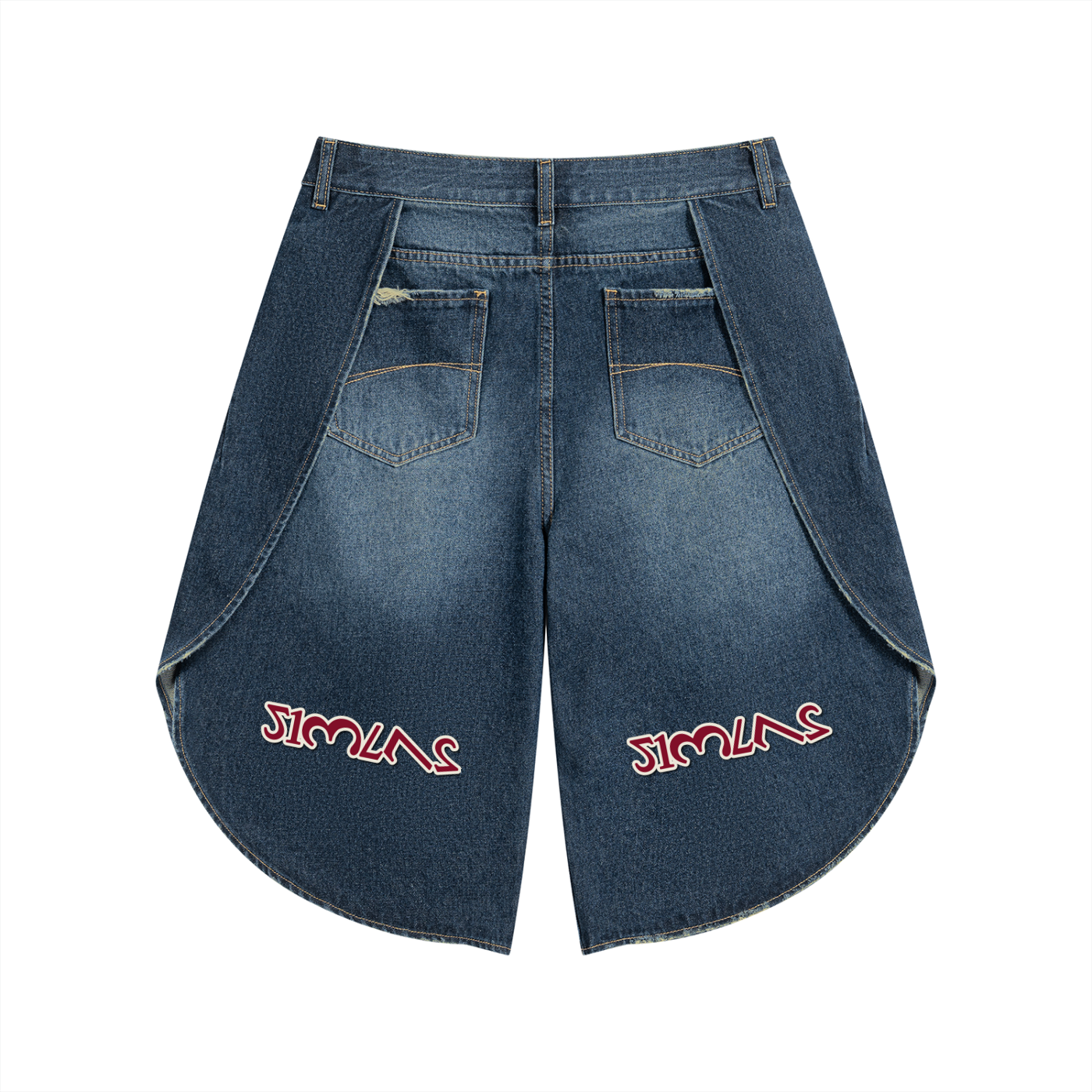 Men’s Wide Leg Denim Shorts