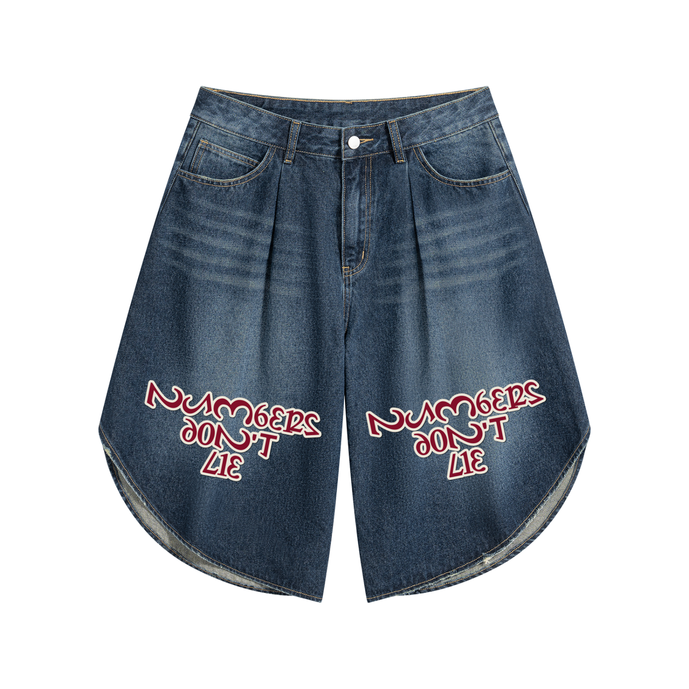Men’s Wide Leg Denim Shorts