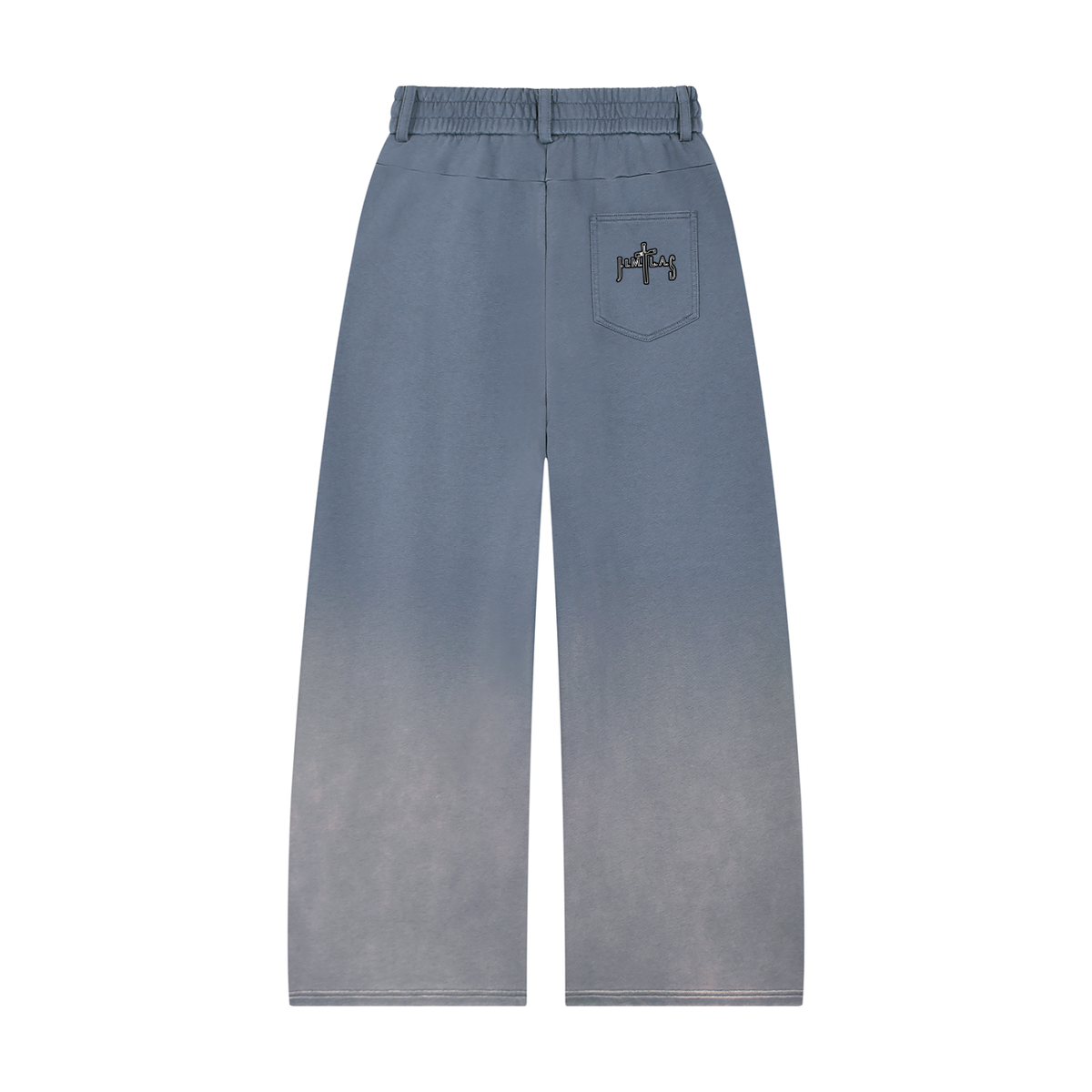 Unisex Sunfade Paneled Barrel Leg Sweatpants