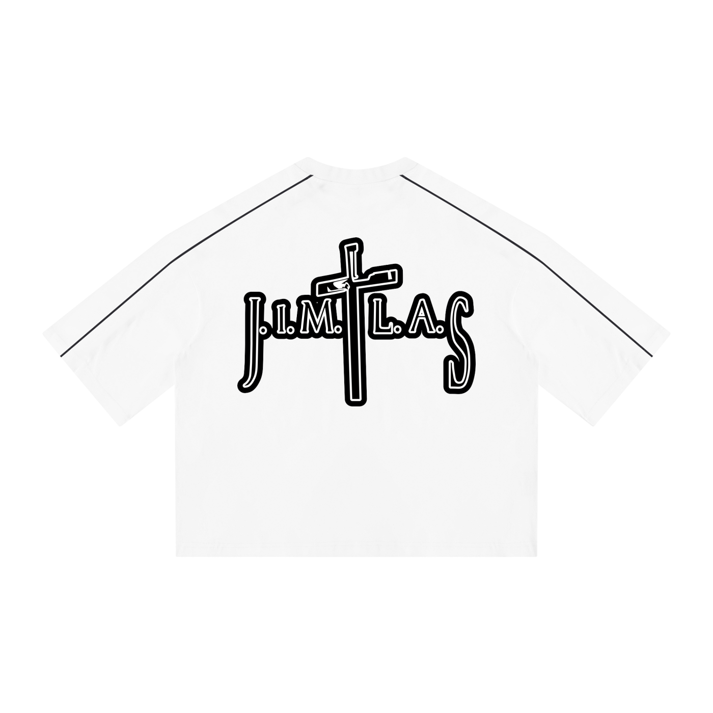 Unisex Heavyweight Boxy Piping T-Shirt