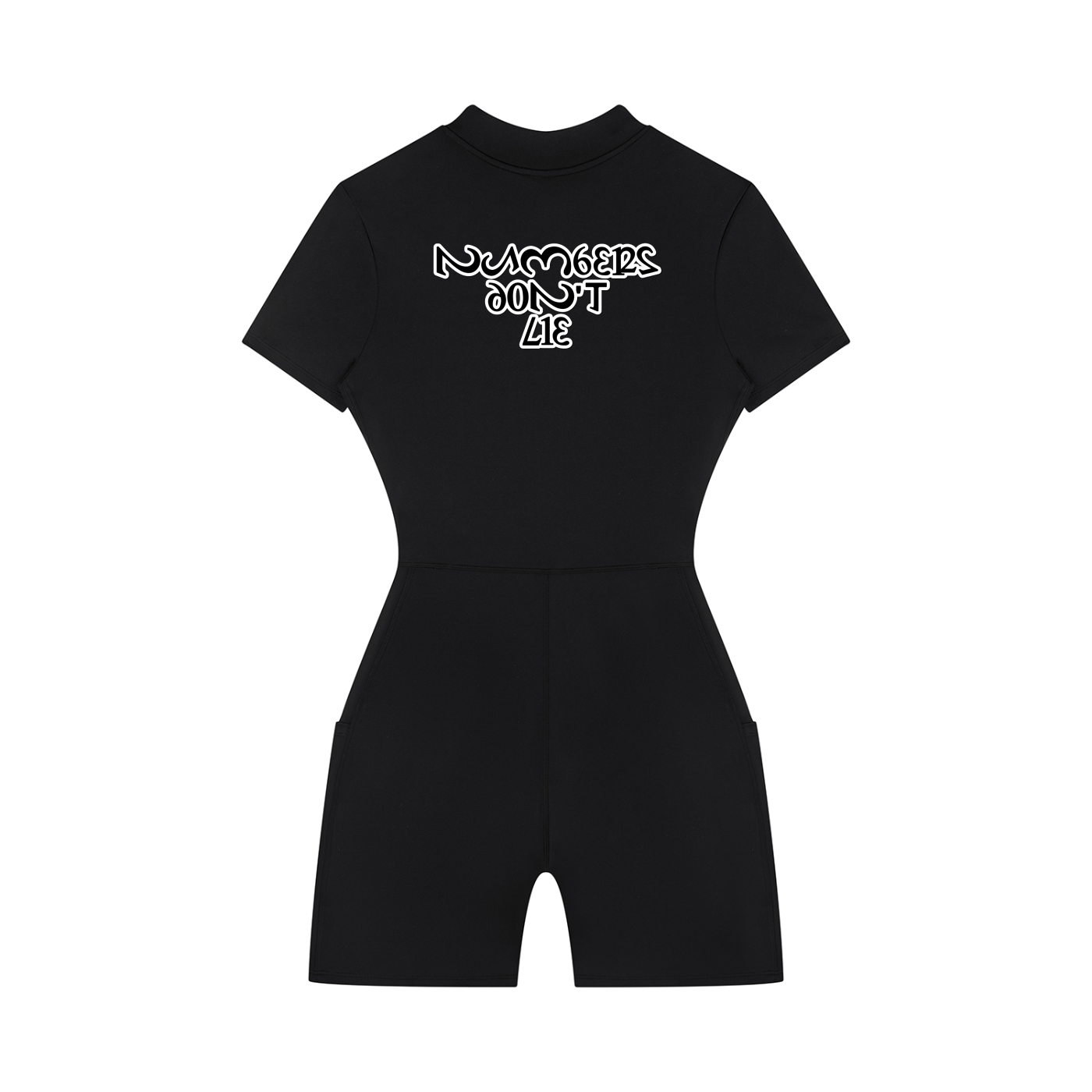 Women's Quarter-Zip Short Sleeve Romper