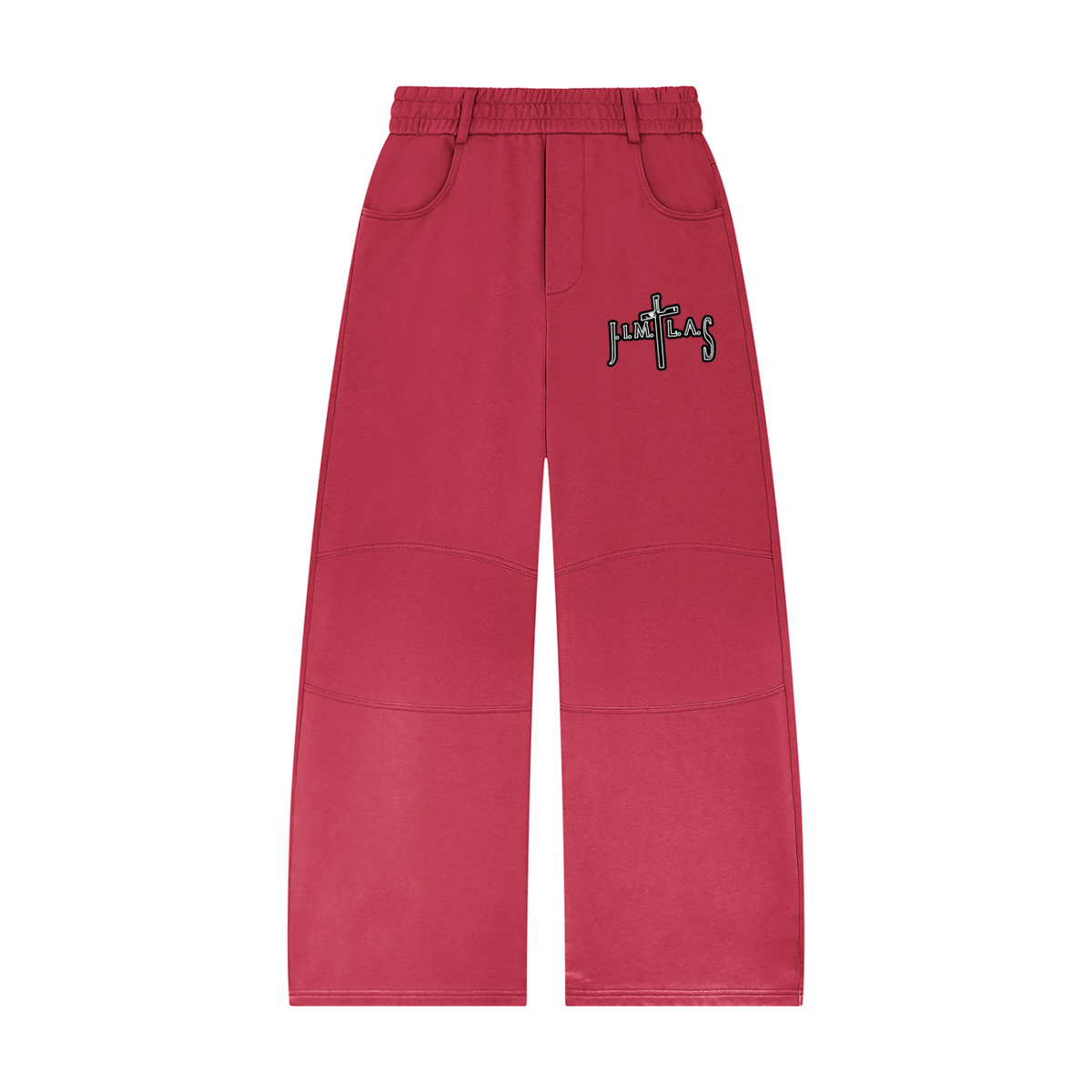 Unisex Sunfade Paneled Barrel Leg Sweatpants