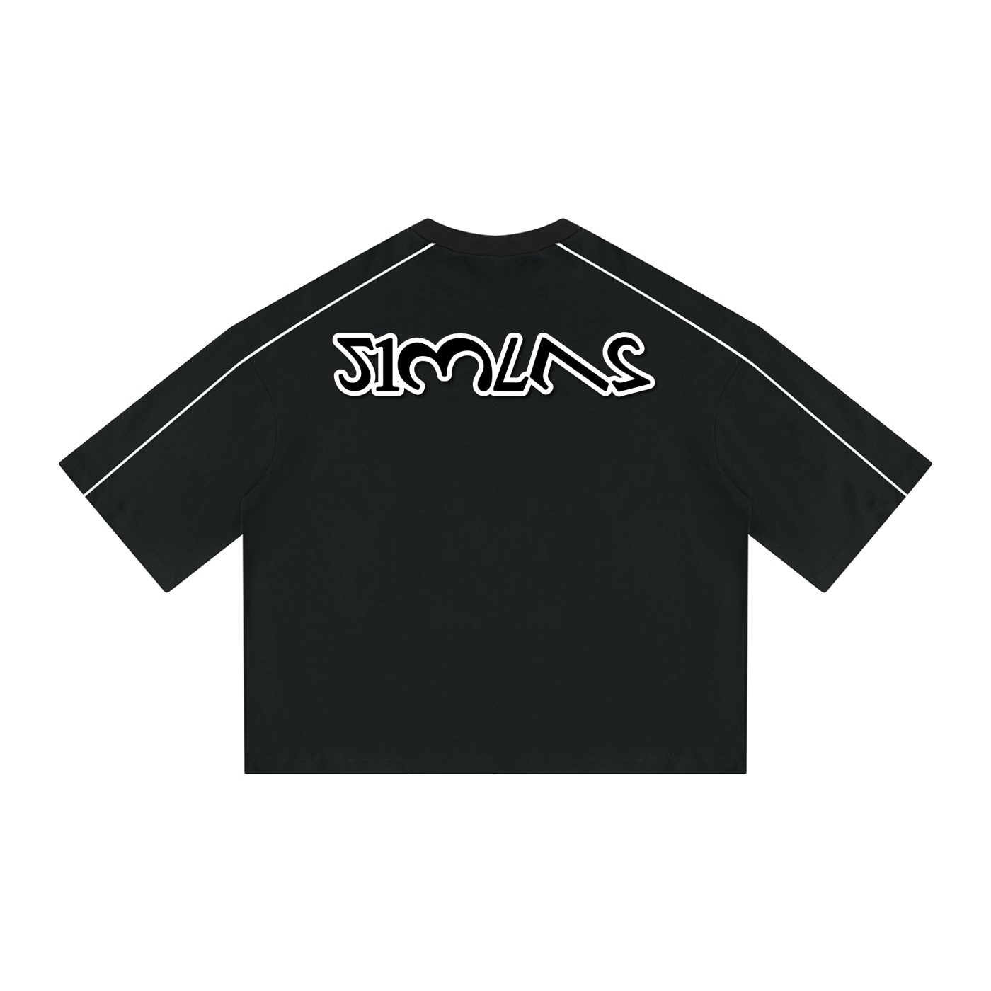 Unisex Heavyweight Boxy Piping T-Shirt