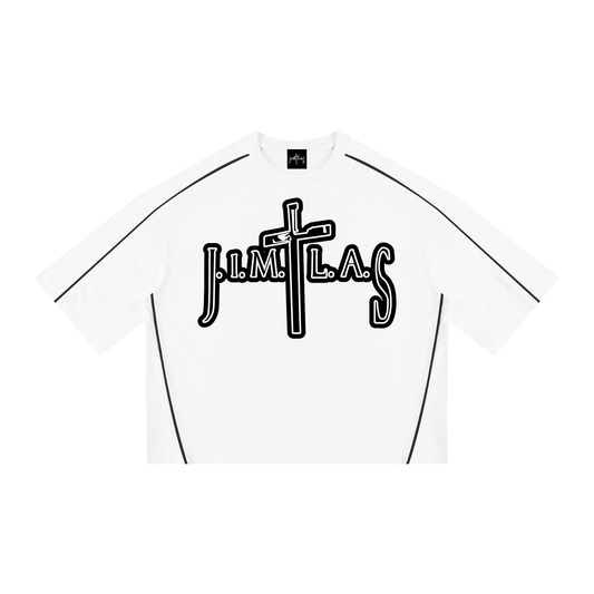 Unisex Heavyweight Boxy Piping T-Shirt