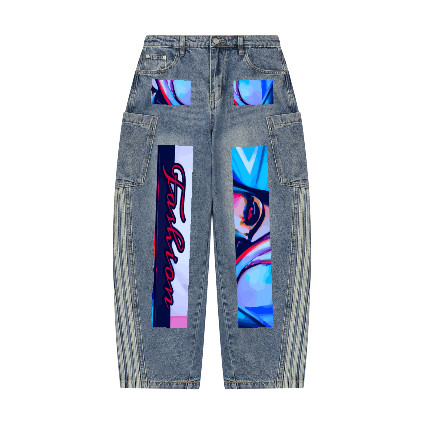 Women's Vintage Wash Barrel Leg Jeans