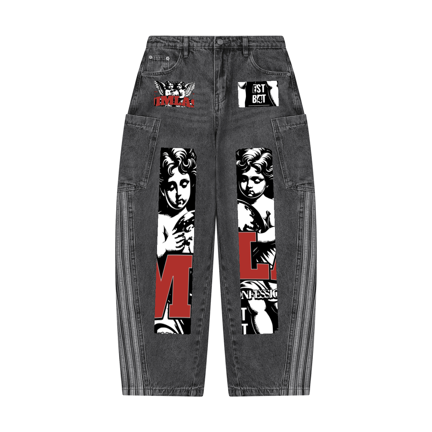 Women's Vintage Wash Barrel Leg Jeans