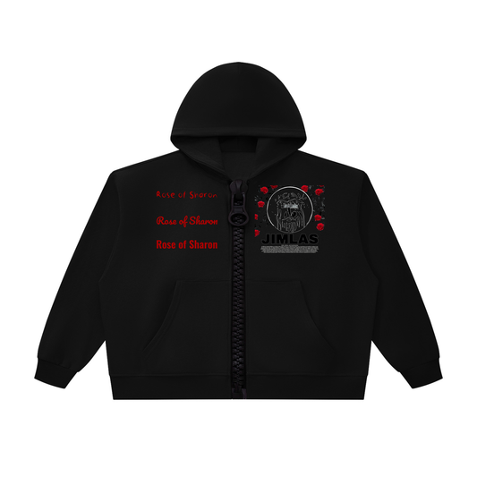 Unisex Oversized Chunky-Zip Boxy Hoodie