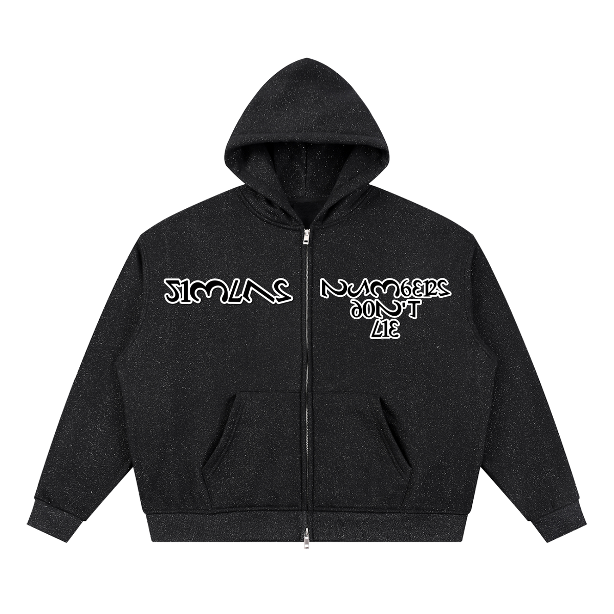 Unisex Sparkles Full Zip Boxy Hoodie