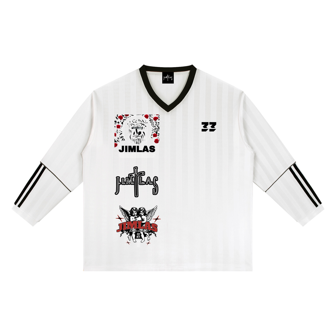 Unisex Striped Soccer Jersey