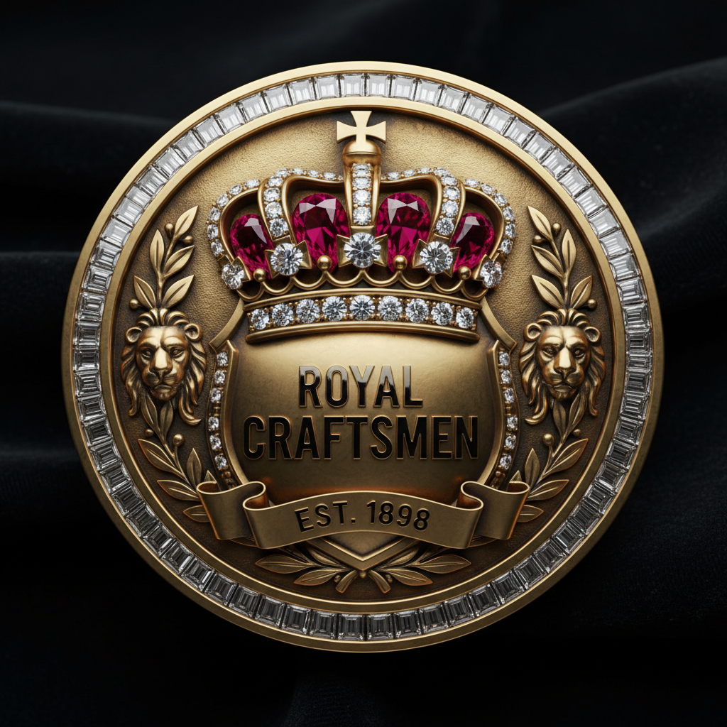 Photorealistic Royal Manufacturing Quality Badge